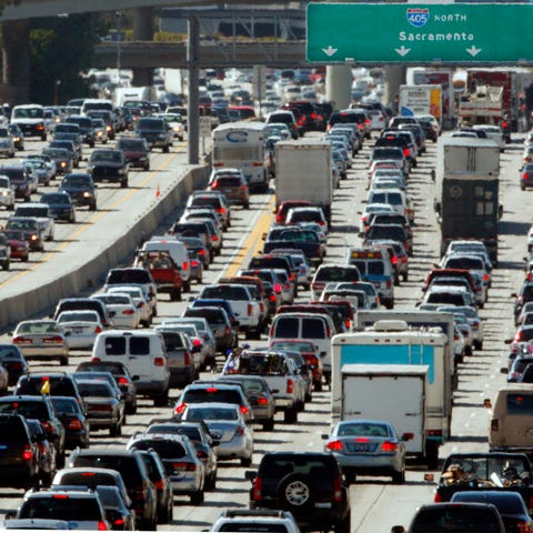 Los Angeles drivers spend an average of 90 hours...