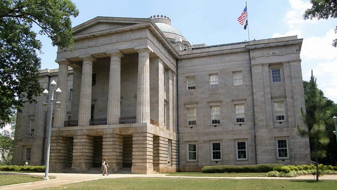 The North Carolina State Capitol Building located in Raleigh, N.C.
