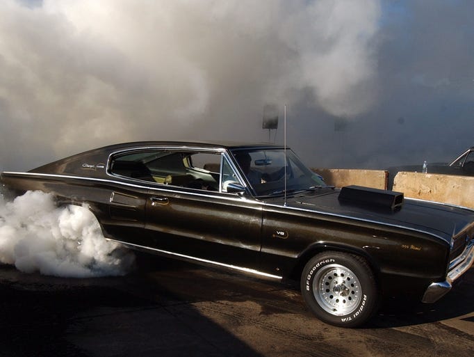 Andy Norris, of Warren, in his 1966 Dodge Charger,