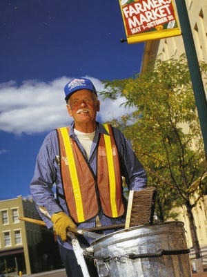 Jerry Smith was downtown Lafayette's street sweeper from 1984 until his death in 2010.