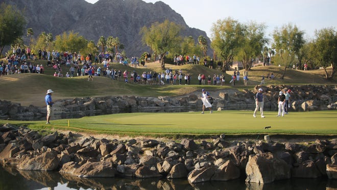 The 17th green on the Stadium Course during the final round of the CareerBuilder Challenge on Sunday, January 21, 2018 in La Quinta, CA.