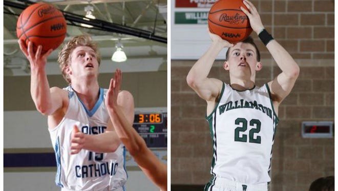 Lansing Catholic senior Tony Poljan and Williamston senior Riley Lewis are part of the Associated Press Class B all-state first team.
