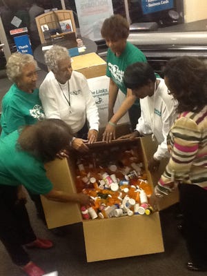 Members of the Montgomery Chapter of The Links Incorporated sent thousands of empty pill bottles to the Ohio-based Matthew 25: Ministries. From there, they will be sent to third-world countries.