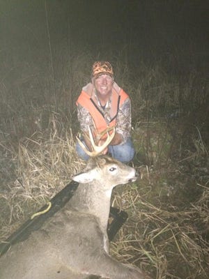 Phil Schweik with his gun deer season buck.