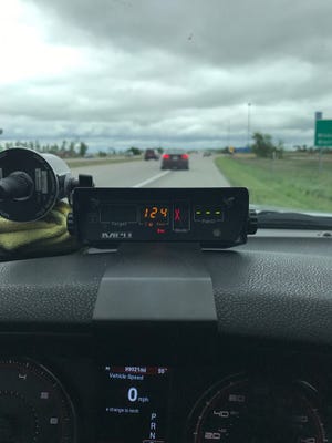 An Iowa driver was caught driving 124 mph on Interstate 29, in May 2017.