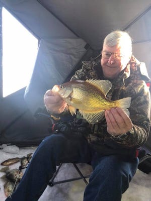 Alan Weickert with a nice central Wisconsin slab crappie.