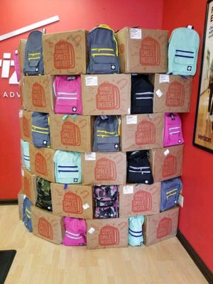 The Millbrook TCC Verizon store will give away 250 stocked school bags Sunday, July 22.