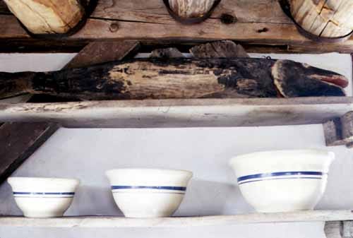 These stoneware bowls are characteristic of the hardware store items of yesterday that are being manufactured once again and sold in trendy home stores.