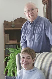 The Rev. Gordon Nelson and his wife, Carolyn, in their Osterville home on Saturday, left yesterday for Washington, D.C., to work as volunteers for three months at N Street Village. Carolyn Nelson will work with women who are dealing with alcohol and drug recovery and the Rev. Nelson will serve as chaplain.