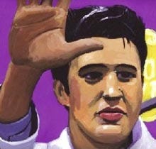 Poster from "Cooking With Elvis"