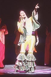 Dee Hoty, in the title role, sings one of the ABBA songs featured in the musical "Mamma Mia!"