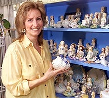 RON SCHLOERB/Cape Cod TimesFormer art teacher Theresa LaBrecque of Brewster is among the increasing number of women opening their own businesses. Although LaBrecque is a craftswoman when it comes to clay, she's still learning the ropes of running a business.
