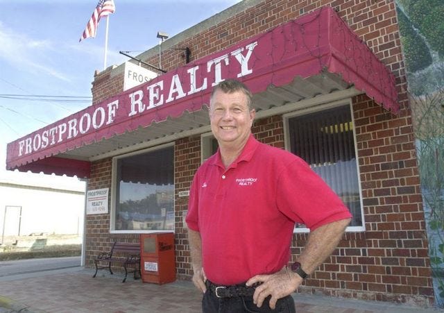 Jim Taylor, a broker at Frostproof Realty, was named Realtor of the Year by the Lake Wales Association of Realtors.