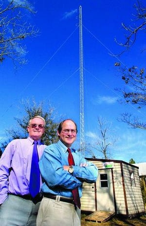 Synewave Communications Inc. President Paul Lewis and Billy Ray Foister will head Union County's first radio station. WUCR, 107.9 FM.