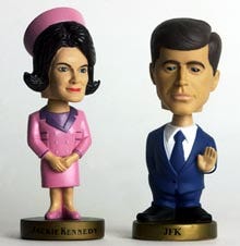 Kennedy souvenirs can be had in bobblehead form.