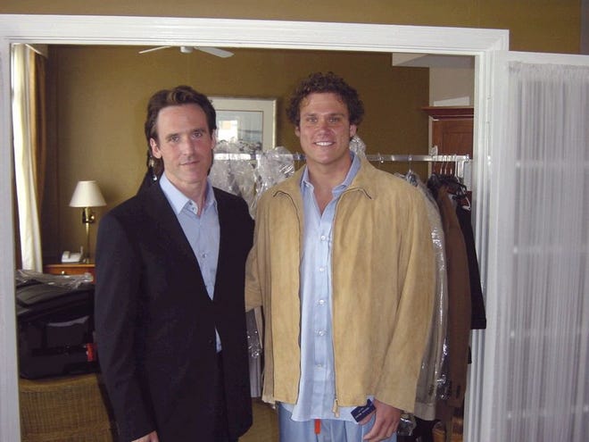 Arnold Brant, left, is a Canadian designer who contributed to the recent TV series "The Bachelor," In which Bob Guiney, at right, selected Estella Gardiner. The younger generation seems to be gravitating toward more formal attire.
