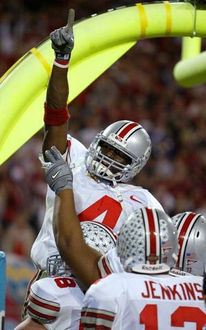 Ohio State and Santonio Holmes won't finish No. 1 this year, but the defending national champions earned the Fiesta Bowl crown.