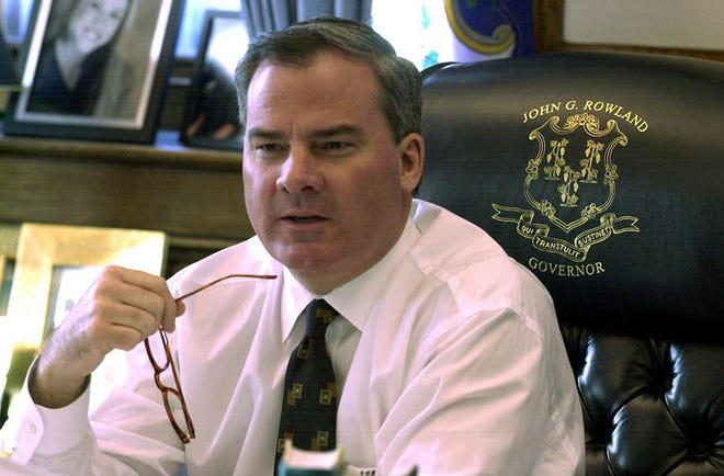 Connecticut Republican Gov. John G. Rowland is accused of corruption.