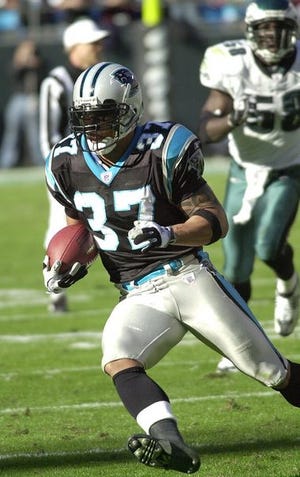 Carolina's Nick Goings carried the ball just 10 times for 69 yards in the regular season.