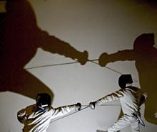 Fencing, the sport of European noblemen is surging in popularity, thanks to such swashbuckling swordplay images in movies, excitement over the summer Olympics and increasingly available coaching.