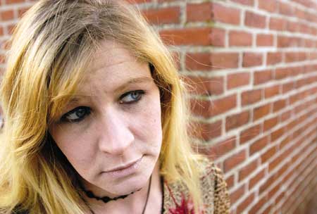 Kelly Deyo, 28, of Seabrook, a recovering heroin addict, has kept clean for two weeks after "getting busted."