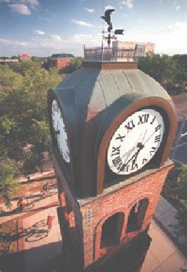 For more than two decades, this timepiece was warehoused, but it was later restored and is now a permanent fixture in downtown Gainesville. If you're ever in the area on the hour, you can hear the bells chime.