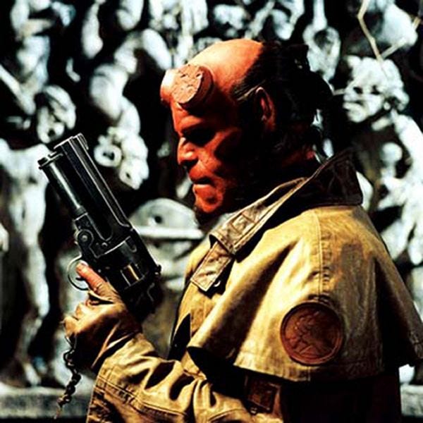 Ron Perlman stars in "Hellboy," now available on DVD.