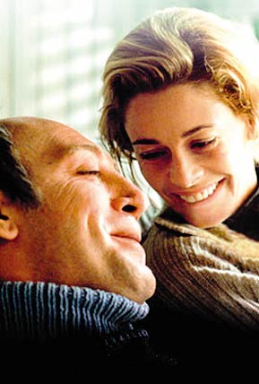 Javier Bardem, left, plays Ramon Sampedro, a quadriplegic activist who must cope with a crippling accident he suffered in his mid-20s. Belén Rueda plays his lawyer Julia, who embraces his cause, becomes his soul mate, and helps him produce a book of poems.