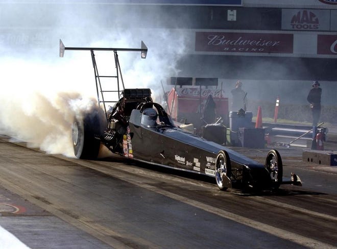 In attempting to defend his Top Alcohol Dragster crown, Jason Cannon has two chances to qualify today, at 3 p.m. and at 6 p.m.