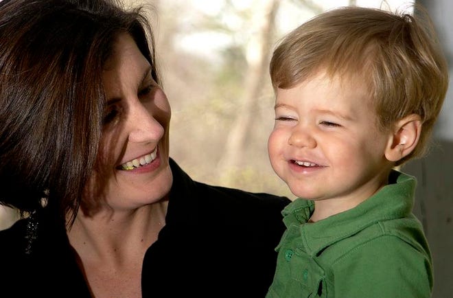 Jennifer Egolf holds her 2-year-old son, Jace. The family is the March of Dimes Ambassador Family.