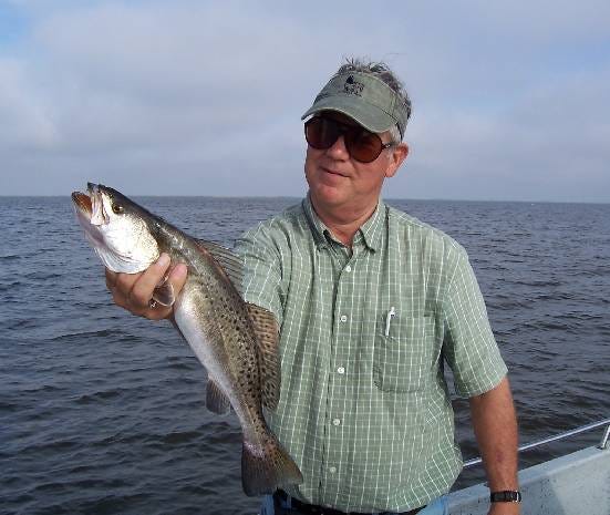 Speckled trout action could not be better in lower Terrebonne Parish. Joe Gariboldi shows off a nice speckled trout caught in lower Dularge.
