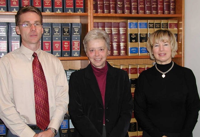 From left, Patrick Malone, co-chairman of the Our Father’s House campaign, Barbara Garneau, executive director of the agency, and Cathy Benoit, co-chairwoman of the campaign.