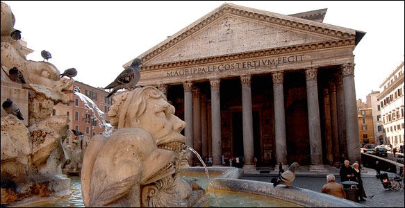 The Pantheon, a remarkable feat of engineering, has escaped destruction for two millenniums.