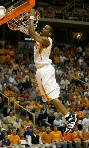 Tennessee's Stanley Asumnu dunks the ball against South Carolina. Asumnu finished with 10 points.