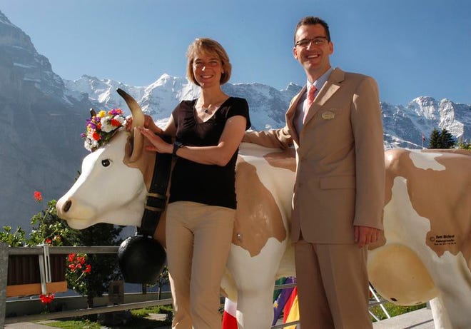 Siblings Sandra and Adrian Stähli are the fourth generation of Stähli's to run the Hotel Eiger.