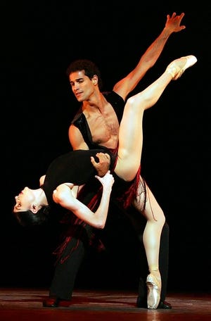 Paloma Herrera and Jose Manuel Carreno of American Ballet Theater perform at the City Center in New York in October 2005. Several of its biggest stars of the ABT are approaching or have passed 40.