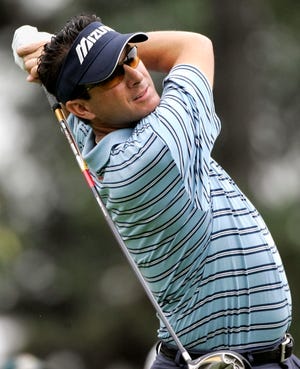 Billy Andrade is among four golfers tied for the PGA Championship lead after Friday's second round in Medinah, Ill.
