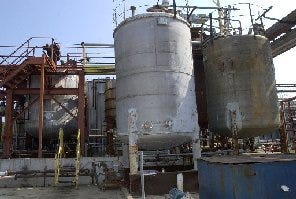 The Alabama Biodiesel
Corp. plant in Moundville, shown in 2005, produces fuel from soybeans. Company consultant Peter Clark says the company is |producing more than 10 million gallons of biodiesel/sper year.