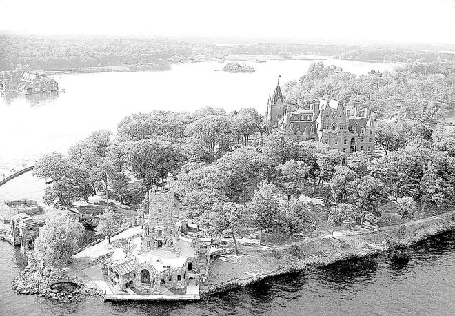 ** FOR IMMEDIATE RELEASE **This photo provided by the 1000 Islands International Tourism Council shows an aerial view of Boldt Castle on Heart Island, N.Y., in the Thousand Islands region. (AP Photo/1000 Islands International Tourism Council)