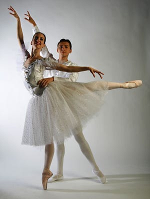 Dance Alive National Ballet Company's Stephanie Heston and Stanislav Ivanov dance in the "The Nutcracker." Dance Alive has been performing the Christmas classic for more than 40 years. This year's performances will be Saturday and Sunday at the Phillips Center for Performing Arts.