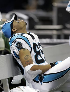 Carolina's Steve Smith scored two touchdowns to help the Panthers beat New Orleans for the second time this season on Sunday in New Orleans. The Panthers had already been eliminated from playoff contention. Carolina's four-game losing skid late in the season put a damper on their playoff hopes.