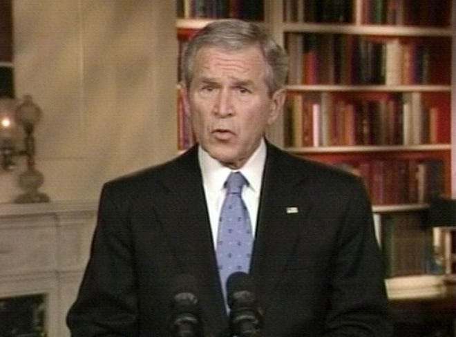 President Bush addresses the nation tonight.