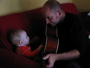 J. Robbins plays for his son Callum, who was recectly diagnosed with Type 1 Spinal Muscular Atrophy. A show at Common Grounds tomorrow night will benefit this family.