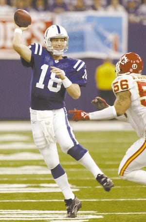 Peyton Manning leads the Colts into Baltimore for an AFC Divisional playoff game this afternoon. Indianapolis defeated Kansas City in the Wild Card round while the Ravens enjoyed a bye week.