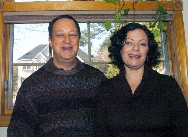 Steve and Karen Davis in their Middle Smithfield home.