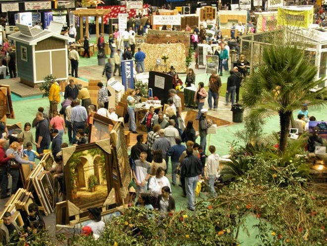 Some booths featured at Home & Garden Show.