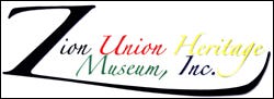 The winning logo for Zion Union Heritage Museum Inc., created by student Ben Hughes.
