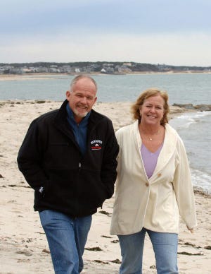 Rick and Mary Roy walking on Forest Beach in Chatham
Photo By Ron Schloerb 3/23/07
Rick and Mary Roy walking on Forest Beach in Chatham
Photo By Ron Schloerb 3/23/07