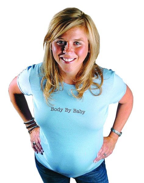 Purpless Maternity Slogan Design Boyfriend Fit Pregnancy Cotton Top Tee 2201 