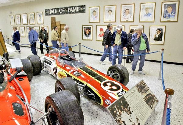 Visitors to the Indianapolis Motor Speedway Hall of Fame Museum see the real cars that made racing history.